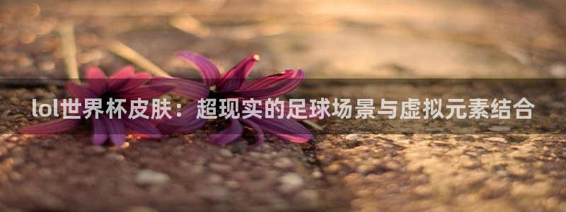 2026年世界杯赛程:lol世界杯皮肤:超现实的足球场景与虚拟元素结合